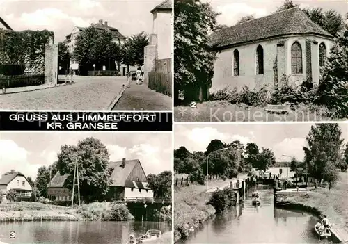 AK / Ansichtskarte Himmelpfort Klosterkirche Kanal Schleuse Stadtmauer  Kat. Fuerstenberg