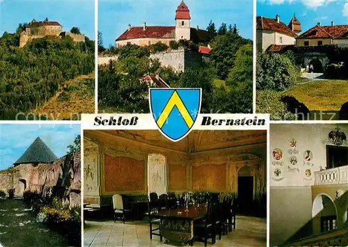 AK / Ansichtskarte Burgenland Oesterreich Schloss Bernstein Torpartie Pulverturm Renaissancesaal Stiegenhaus Kat. Oesterreich