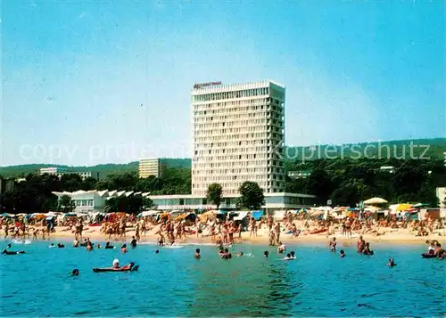 AK / Ansichtskarte Slatni Pjassyzi Strand Hotel International Kat. Varna Bulgarien