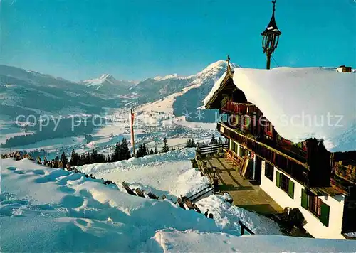 AK / Ansichtskarte Kirchberg Tirol Winterpanorama Alpen Blick vom Filzerhof gegen Rettenstein und Gaisberg Kat. Kirchberg in Tirol