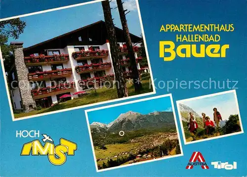 AK / Ansichtskarte Imst Tirol Appartementhaus Bauer Bergwandern Alpenpanorama Kat. Imst