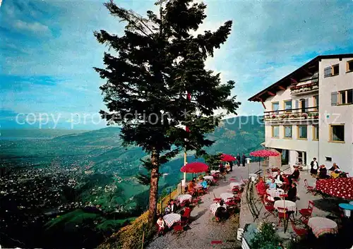 AK / Ansichtskarte Dornbirn Vorarlberg Bergrestaurant Karren Terrasse Fernsicht Kat. Dornbirn