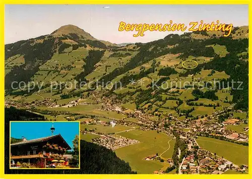 AK / Ansichtskarte Brixen Thale Bergpension Zinting Alpen Fliegeraufnahme Kat. Brixen im Thale