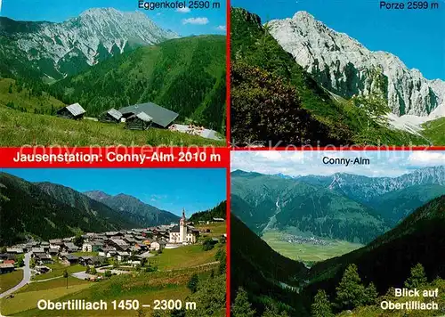 AK / Ansichtskarte Obertilliach Jausenstation Conny Alm Alpenpanorama Kat. Obertilliach