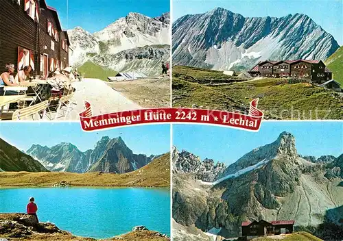 AK / Ansichtskarte Memminger Huette Berghaus Bergsee Lechtaler Alpen
