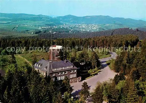 AK / Ansichtskarte Winterberg Hochsauerland Gaststaette Kahler Asten Fliegeraufnahme Kat. Winterberg