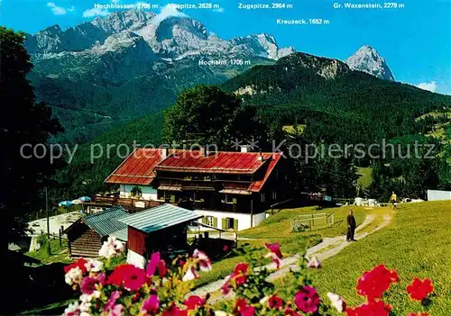 AK / Ansichtskarte Garmisch Partenkirchen Berggasthof Eckbauer Alpen Kat. Garmisch Partenkirchen