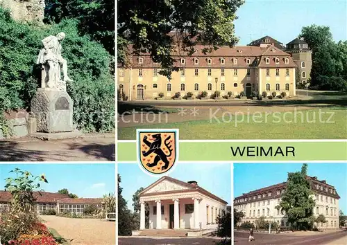 AK / Ansichtskarte Weimar Thueringen Shakespeare Denkmal Haus der Frau von Stein Orangerie Kat. Weimar