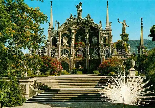 AK / Ansichtskarte Isola Bella Lago Maggiore Borromero Gaerten Amphitheater 