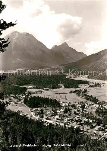 AK / Ansichtskarte Weidach Leutasch Panorama Hohe Munde Kat. Leutasch Tirol