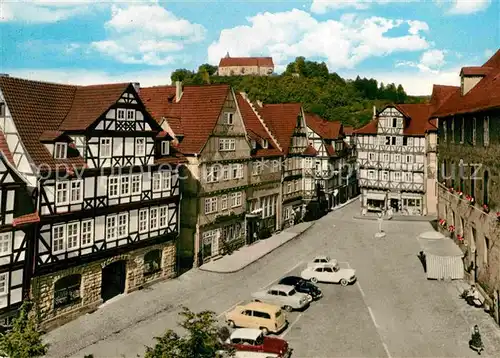 AK / Ansichtskarte Spangenberg Hessen Marktplatz mit Schloss Kat. Spangenberg