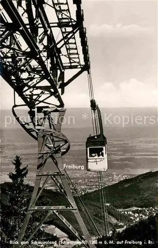 AK / Ansichtskarte Seilbahn Schauinsland Freiburg im Breisgau  Kat. Bahnen