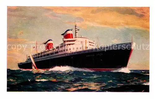 AK / Ansichtskarte Dampfer Oceanliner S.S. United States Kat. Schiffe