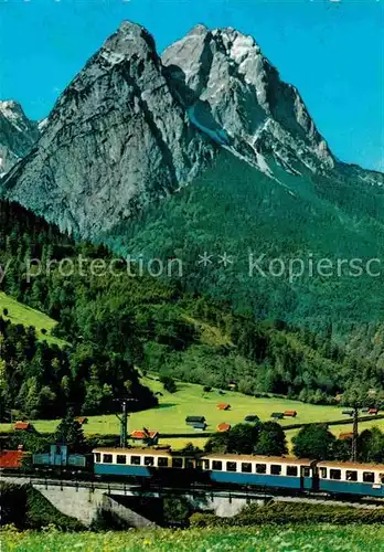 AK / Ansichtskarte Zahnradbahn Zugspitzbahn Waxenstein  Kat. Bergbahn