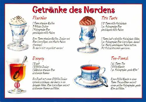 AK / Ansichtskarte Getraenke Pharisaeer Tote Tante Eiergrog Tee Punsch  Kat. Lebensmittel