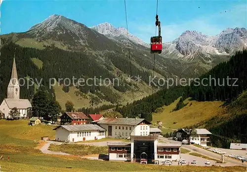 AK / Ansichtskarte Seilbahn Walmendingerhorn Mittelberg Kleines Walsertal  Kat. Bahnen