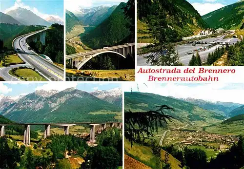 AK / Ansichtskarte Autobahn Autostrada del Brennero Brennerautobahn Europabruecke Sterzing Kat. Autos