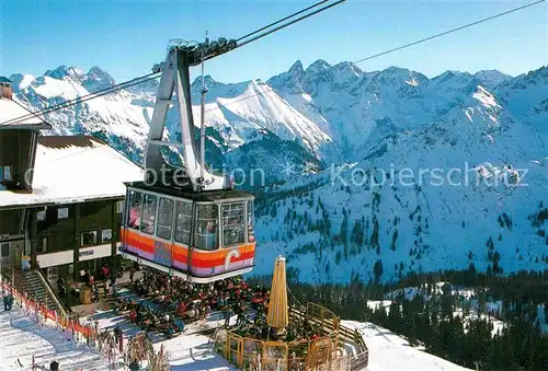 AK / Ansichtskarte Seilbahn Fellhorn Oberstdorf Grosser Krottenkopf Trettachspitze  Kat. Bahnen