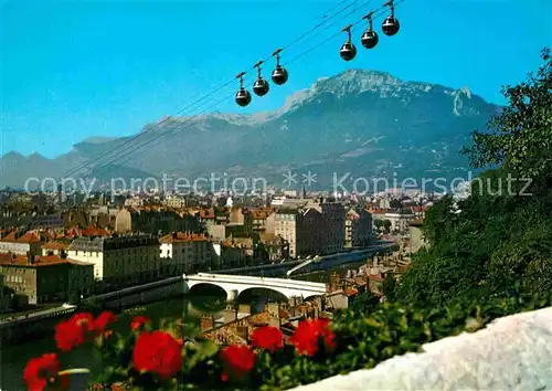 AK / Ansichtskarte Seilbahn Grenoble Telepherique de la Bastille  Kat. Bahnen