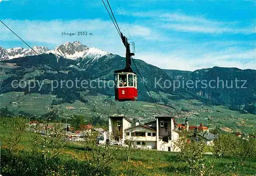 AK / Ansichtskarte Seilbahn Hochmut Dorf Tirol Meran Talstation  Kat. Bahnen