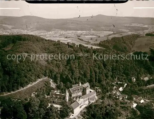 AK / Ansichtskarte Bensheim Bergstrasse Schloss Fliegeraufnahme Kat. Bensheim