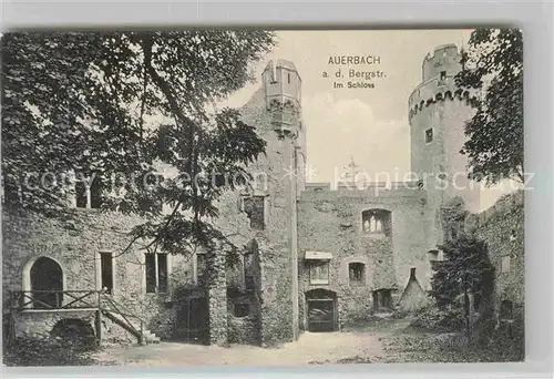 AK / Ansichtskarte Auerbach Bergstrasse Schlosshof Kat. Bensheim