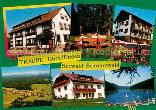 AK / Ansichtskarte Goettelfingen Seewald Schwarzwald Hotel Gasthof Traube Nagoldtalsperre Landschaftspanorama Kat. Seewald