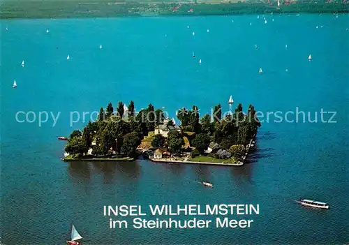 AK / Ansichtskarte Insel Wilhelmstein im Steinhuder Meer Fliegeraufnahme Kat. Wunstorf