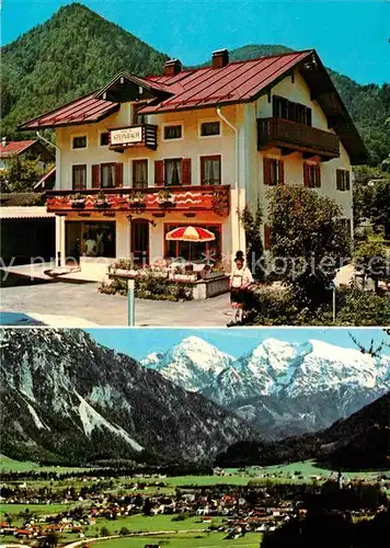 AK / Ansichtskarte Ruhpolding Haus Steinbach Gesamtansicht mit Alpenpanorama Kat. Ruhpolding