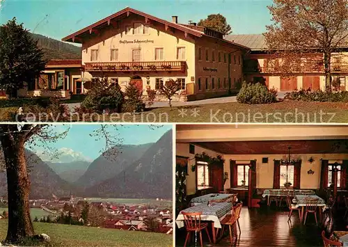 AK / Ansichtskarte Inzell Gasthaus Pension Schwarzberg Deutsche Alpenstrasse Alpen Kat. Inzell