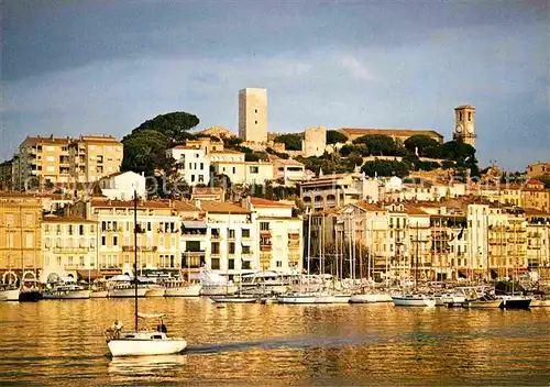 AK / Ansichtskarte Cannes Alpes Maritimes Hafen Schloss  Kat. Cannes