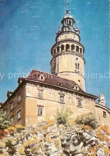 AK / Ansichtskarte Krummau Suedboehmen Schloss Kat. Cesky Krumlov