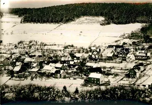 AK / Ansichtskarte Hesselbach Wittgenstein Panorama Winterlandschaft Kat. Bad Laasphe