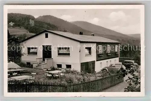 AK / Ansichtskarte Laasphe Berghaus Sieben Cafe Pension Kat. Bad Laasphe