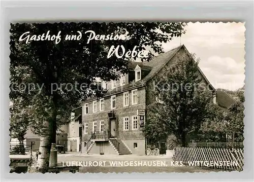 AK / Ansichtskarte Wingeshausen Gasthof Pension Weber Kat. Bad Berleburg
