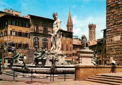 AK / Ansichtskarte Firenze Toscana Platz der Herrschaft Quelle des Ammannati Kat. Firenze