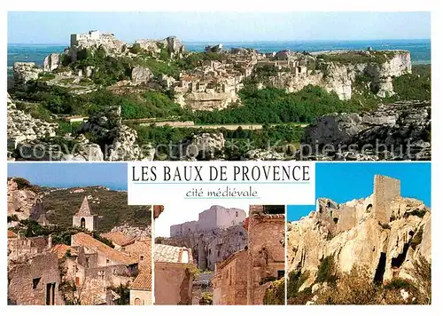 AK / Ansichtskarte Les Baux de Provence Panorama Burg Teilansicht  Kat. Les Baux de Provence