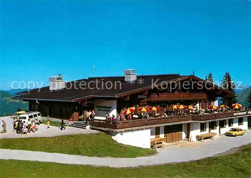 AK / Ansichtskarte Scheffau Wilden Kaiser Bergbahn Bergrestaurant Brandstadl Kat. Scheffau am Wilden Kaiser