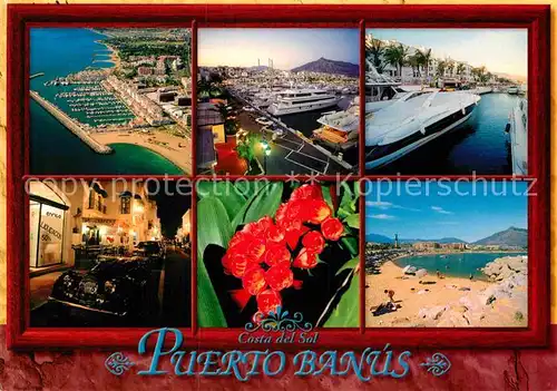 AK / Ansichtskarte Costa del Sol Puerto Banaus Fliegeraufnahme Strand Hafen  Kat. Spanien