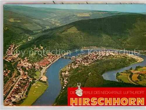 AK / Ansichtskarte Hirschhorn Neckar Fliegeraufnahme Hotel  Kat. Hirschhorn (Neckar)