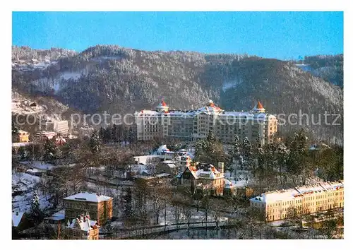 AK / Ansichtskarte Karlovy Vary Lazensky Hotel Spa Hotel Kurhotel Imperial Winterpanorama Kat. Karlovy Vary Karlsbad