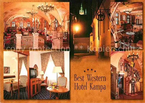 AK / Ansichtskarte Praha Prahy Prague Best Western Hotel Kampa Restaurant Kat. Praha