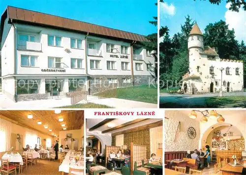 AK / Ansichtskarte Frantiskovy Lazne Hotel Zatisi Zamecek Selska jizba Kat. Franzensbad