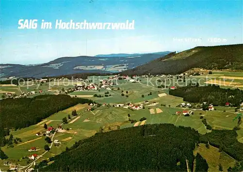 AK / Ansichtskarte Saig Schwarzwald Thorbecke Luftbild Kat. Lenzkirch