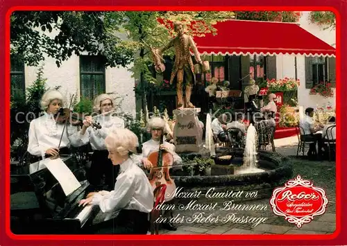 AK / Ansichtskarte Bad Reichenhall Reber Passage Mozart Quartett am Mozart Brunnen Kat. Bad Reichenhall