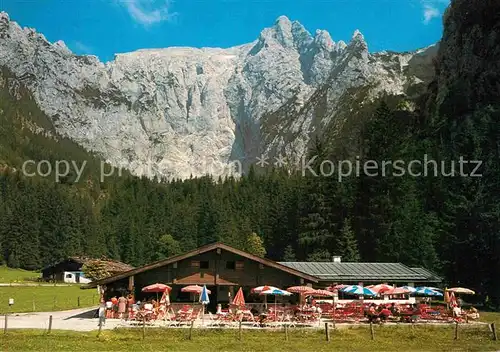 AK / Ansichtskarte Berchtesgaden Scharitzkehl Alm mit Hohem Goell Kat. Berchtesgaden