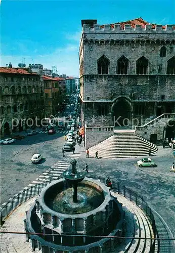 AK / Ansichtskarte Perugia Umbria Fontana Maggiore Palazzo Comunale e Corso Vannucci Kat. Perugia