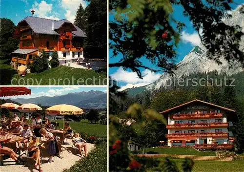 AK / Ansichtskarte Ramsau Dachstein Steiermark Hotel Restaurant Ramsauhof Terrasse Kat. Ramsau am Dachstein