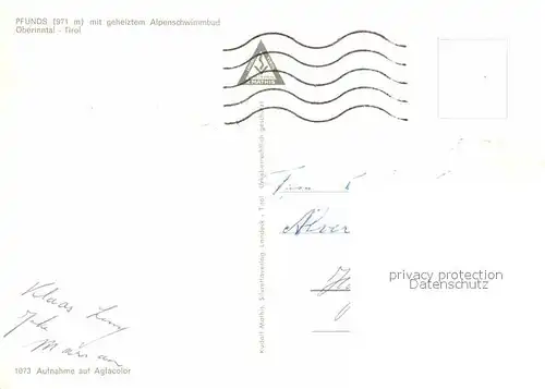 AK / Ansichtskarte Pfunds Alpenschwimmbad Oberinntal Kat. Pfunds