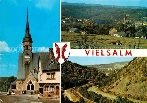 AK / Ansichtskarte Vielsalm Kirche Panorama Kat. 